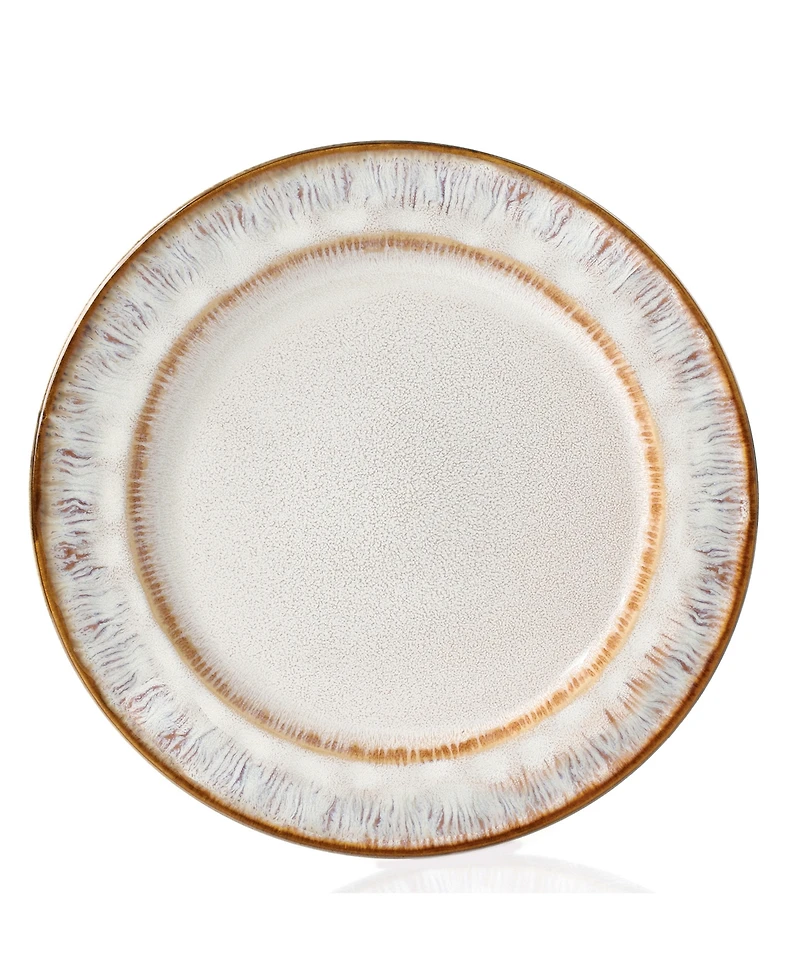 Lorren Home Trends Stoneware Mocca Swirl, Set of 16