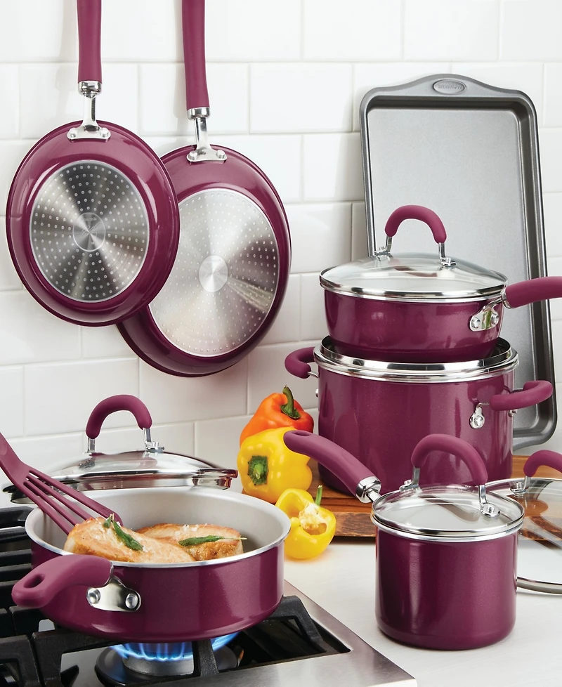 Rachael Ray Create Delicious Aluminum Nonstick Cookware Set