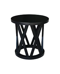 Round Ceylon End Table
