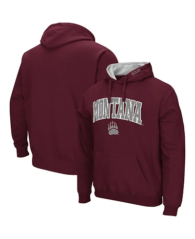 Men's Montana Grizzlies Arch and Logo Pullover Hoodie
