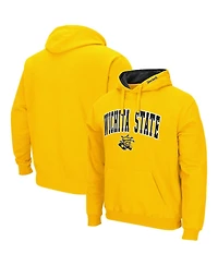Colosseum Men's Wichita State Shockers Arch and Logo Pullover Hoodie