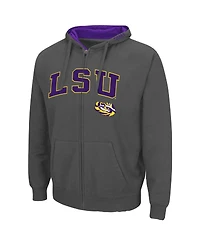 Colosseum Men's Lsu Tigers Arch Logo 3.0 Full-Zip Hoodie