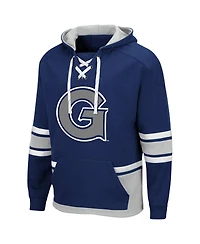 Men's Navy Georgetown Hoyas Lace Up 3.0 Pullover Hoodie