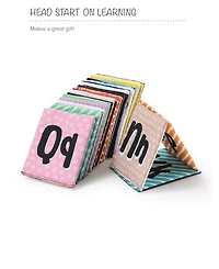 The Peanutshell Toddler Soft Alphabet Cards with Cloth Storage Bag ABCs Learning Flash Cards, Best Early Educational Toys for 0 1 2 3 Years Old