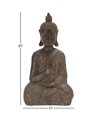 Bohemian Buddha Sculpture, 21" x 11"