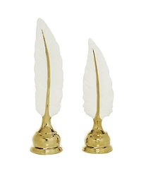 CosmoLiving by Cosmopolitan Glam Birds Sculpture, Set of 2