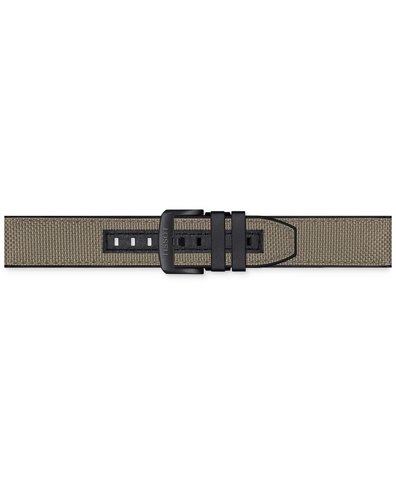 Tissot Men's Swiss Chronograph Supersport Beige Textile Strap Watch 40mm