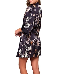 Women's Geri Lux Floral Satin Robe