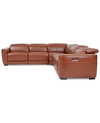Lexanna -Pc. Leather Sectional with Power Motion Recliners