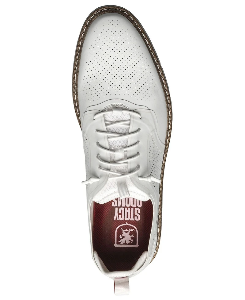 Stacy Adams Men's Synchro Plain Toe Elastic Lace Shoes