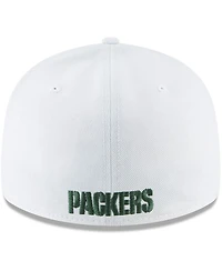 Men's White Green Bay Packers Omaha Low Profile 59FIFTY Fitted Hat