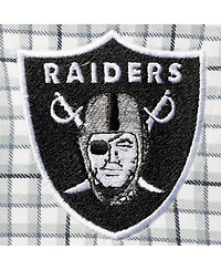Men's Gray, Black Las Vegas Raiders Deliver Button-Down Polo Shirt