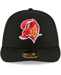 Men's Black Tampa Bay Buccaneers Omaha Throwback Low Profile 59FIFTY Fitted Hat