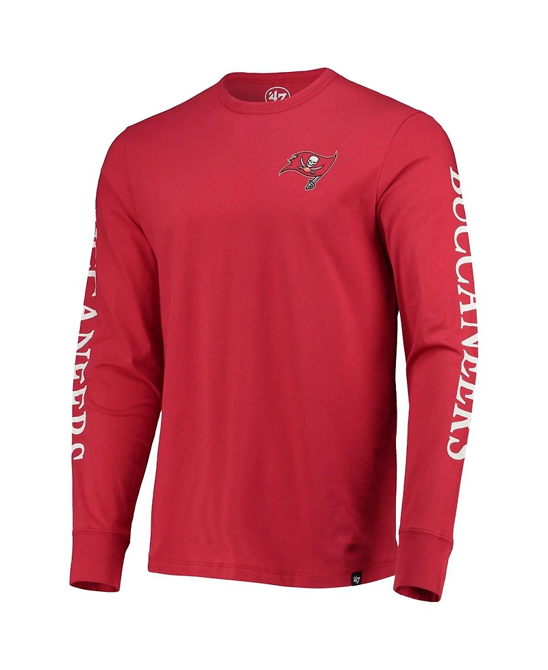 Men's Red Tampa Bay Buccaneers Franklin Long Sleeve T-shirt