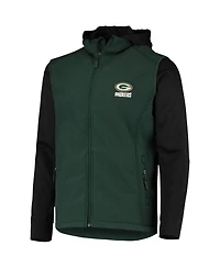 Men's Green, Black Green Bay Packers Alpha Full-Zip Jacket