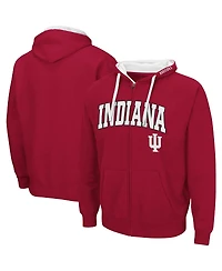 Men's Cardinal Indiana Hoosiers Big and Tall Full-Zip Hoodie
