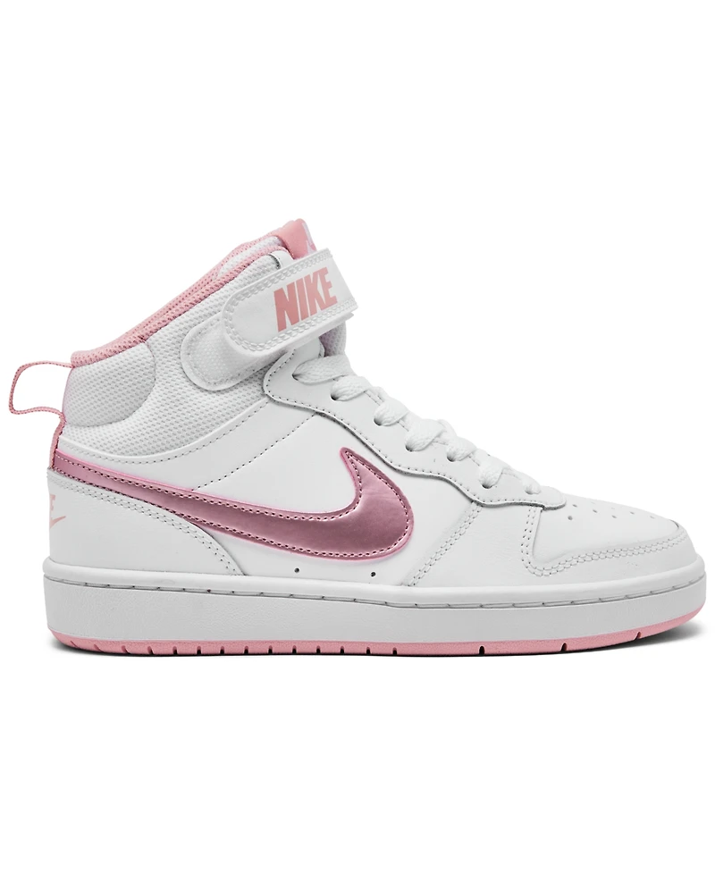 Nike Big Girls Court Borough Mid 2 Casual Sneakers from Finish Line
