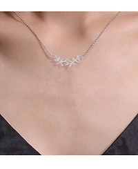 Diamond Vine Statement Necklace (1/4 ct. t.w.) in Sterling Silver, 18" + 2" extender