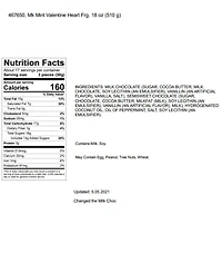 Frango Chocolates Valentine's Day Heart Milk Mint Box of Chocolates, 18oz