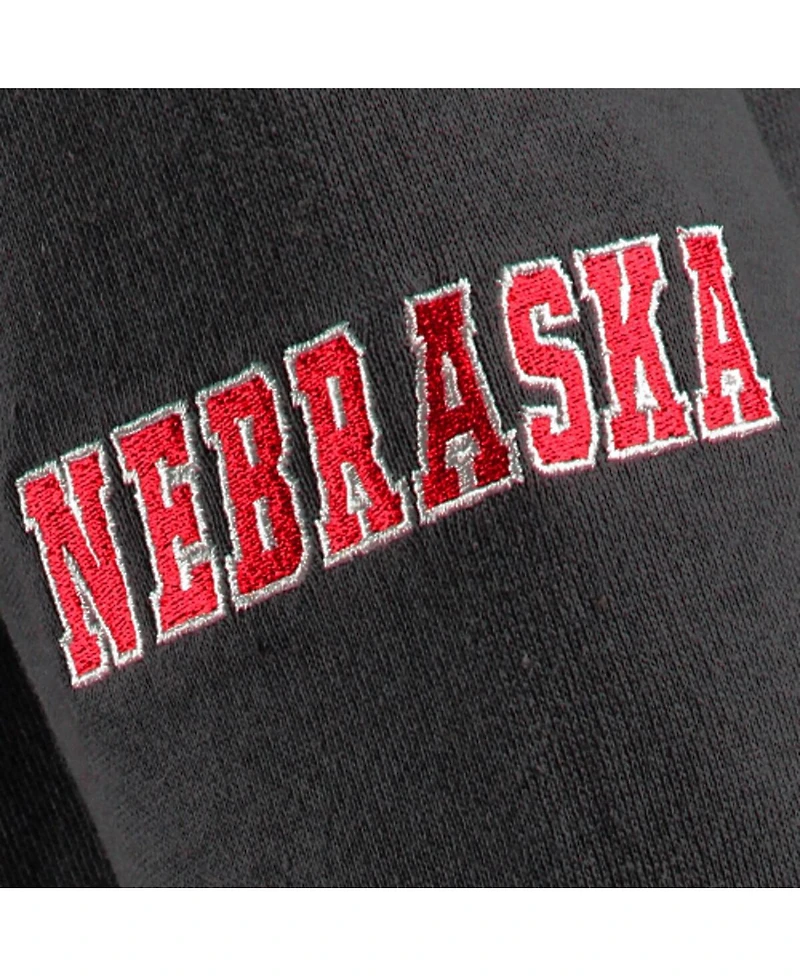 Big Boys Charcoal Nebraska Huskers Logo Pullover Hoodie