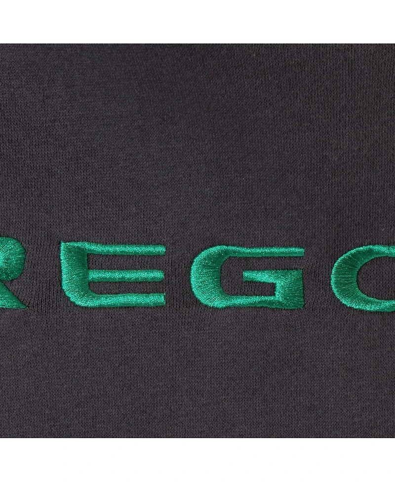 Big Boys Charcoal Oregon Ducks Logo Pullover Hoodie