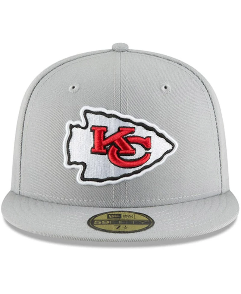 Men's Gray Kansas City Chiefs Omaha 59FIFTY Hat