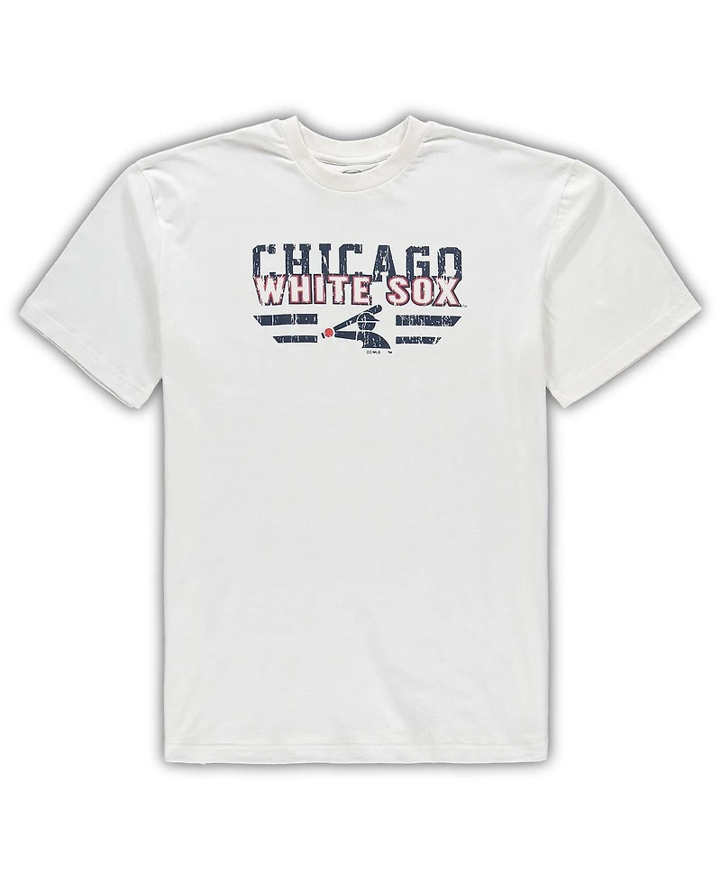 Men's White, Navy Chicago White Sox Big and Tall Pinstripe Sleep Set