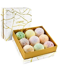 Marble Bath Bombs Set, Handmade Bubble Bath Bombs and Deluxe Bath Bomb Gift Set, 9 Piece