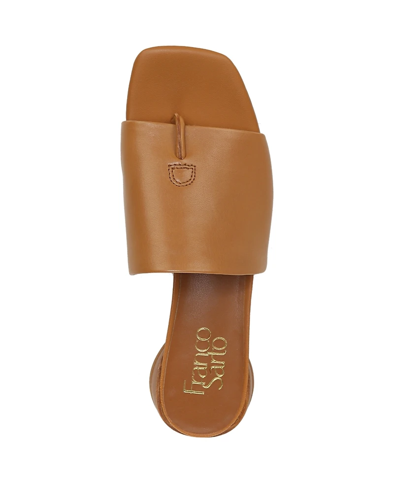 Franco Sarto Women's Loran Stacked Heel Slide Dress Sandals