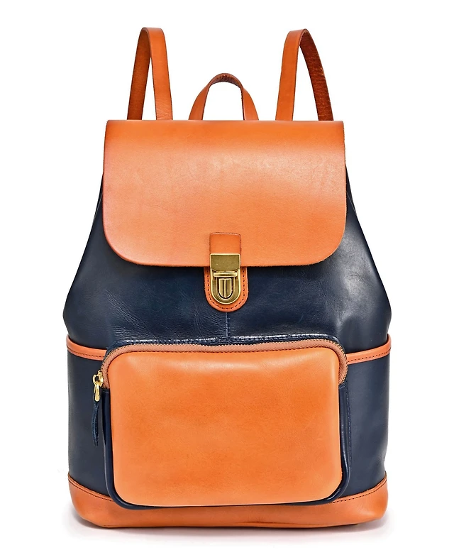 Old Trend Blue Genuine Leather Out West Backpack OLD TREND Women main image 3