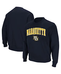 Colosseum Men's Marquette Golden Eagles Arch and Logo Crew Neck Sweatshirt