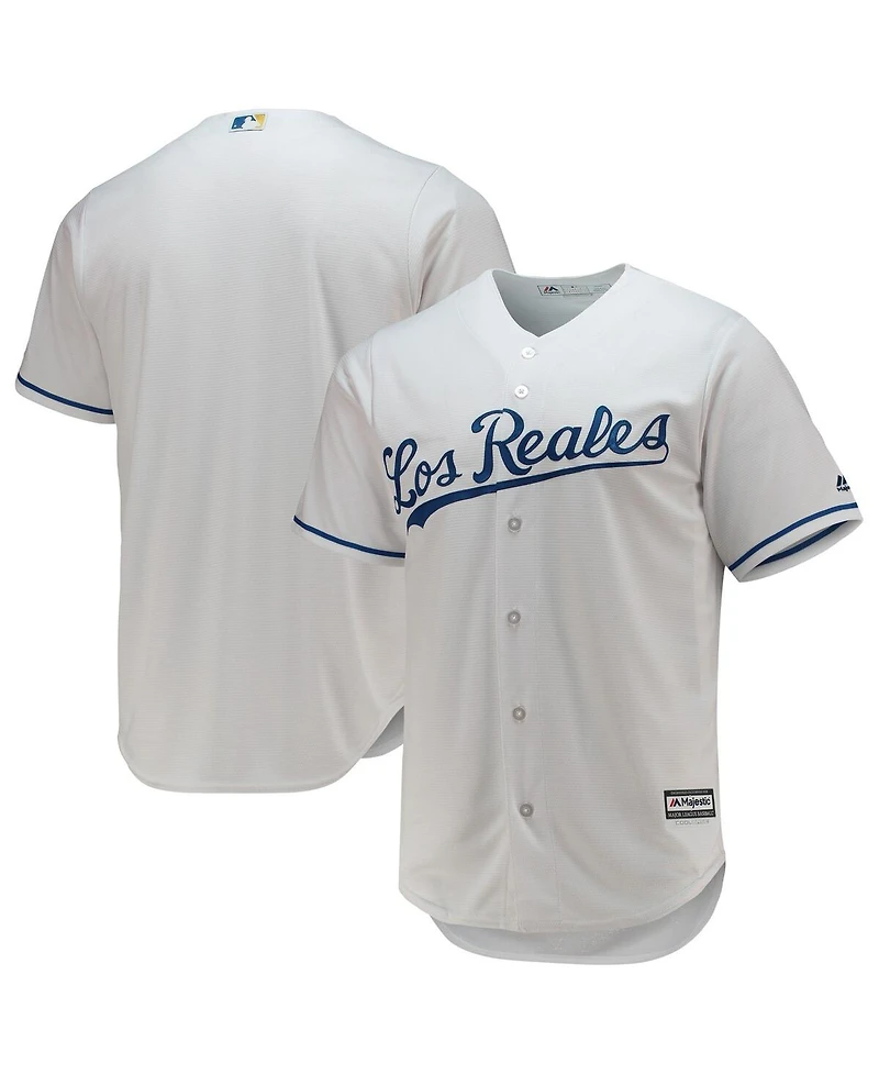 Men's Majestic White Kansas City Royals Team Official Jersey