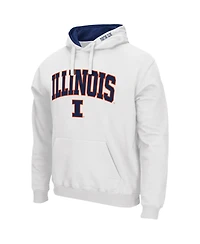 Men's Colosseum Illinois Fighting Illini Arch and Logo 3.0 Pullover Hoodie