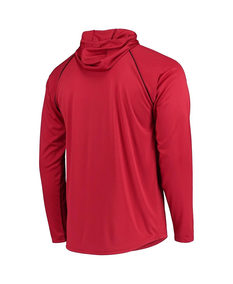 Men's Starter Cardinal Arizona Cardinals Raglan Long Sleeve Hoodie T-shirt