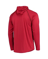 Men's Starter Cardinal Arizona Cardinals Raglan Long Sleeve Hoodie T-shirt