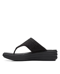 Clarks Women's Cloudstepper Drift Jaunt Wedge Sandals