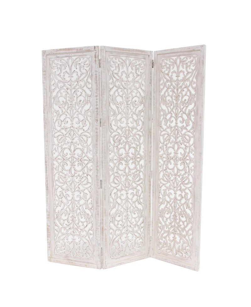 Mango Wood Farmhouse Room Divider Screen