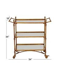 Brass Iron Bar Cart