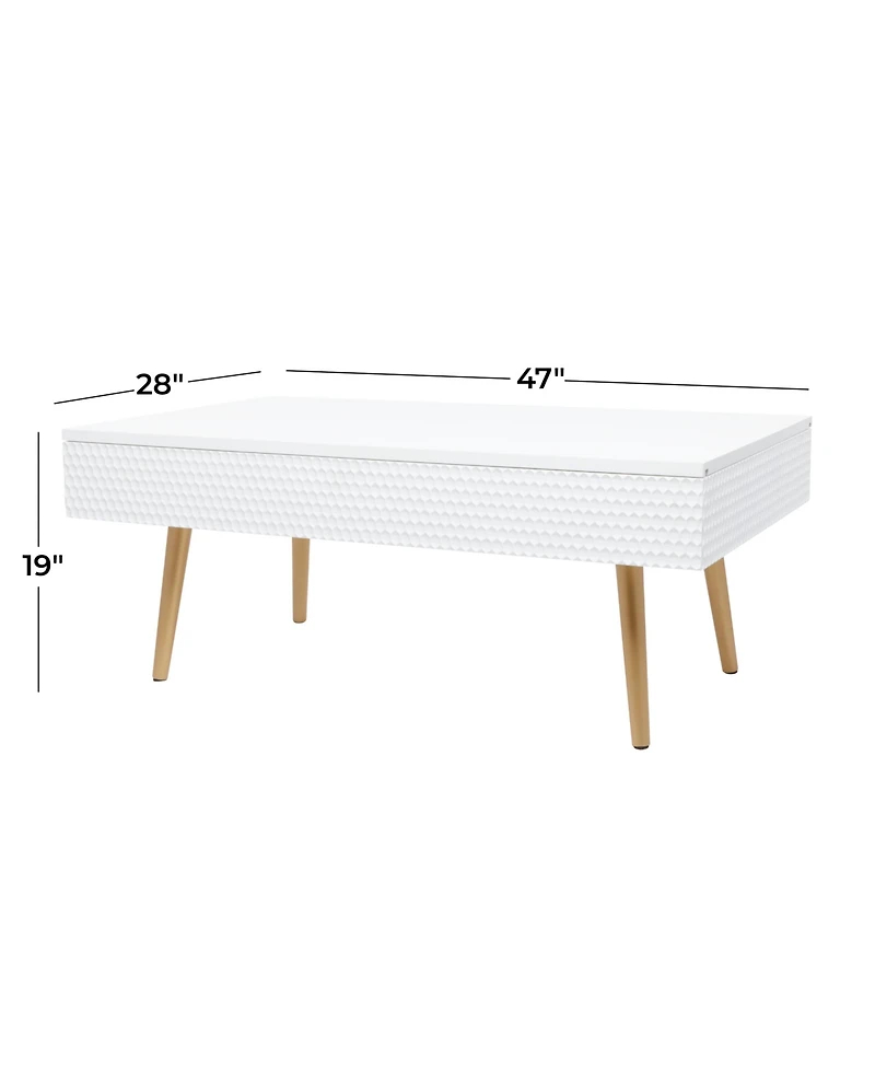 Medium-Density Fibreboard Contemporary Coffee Table