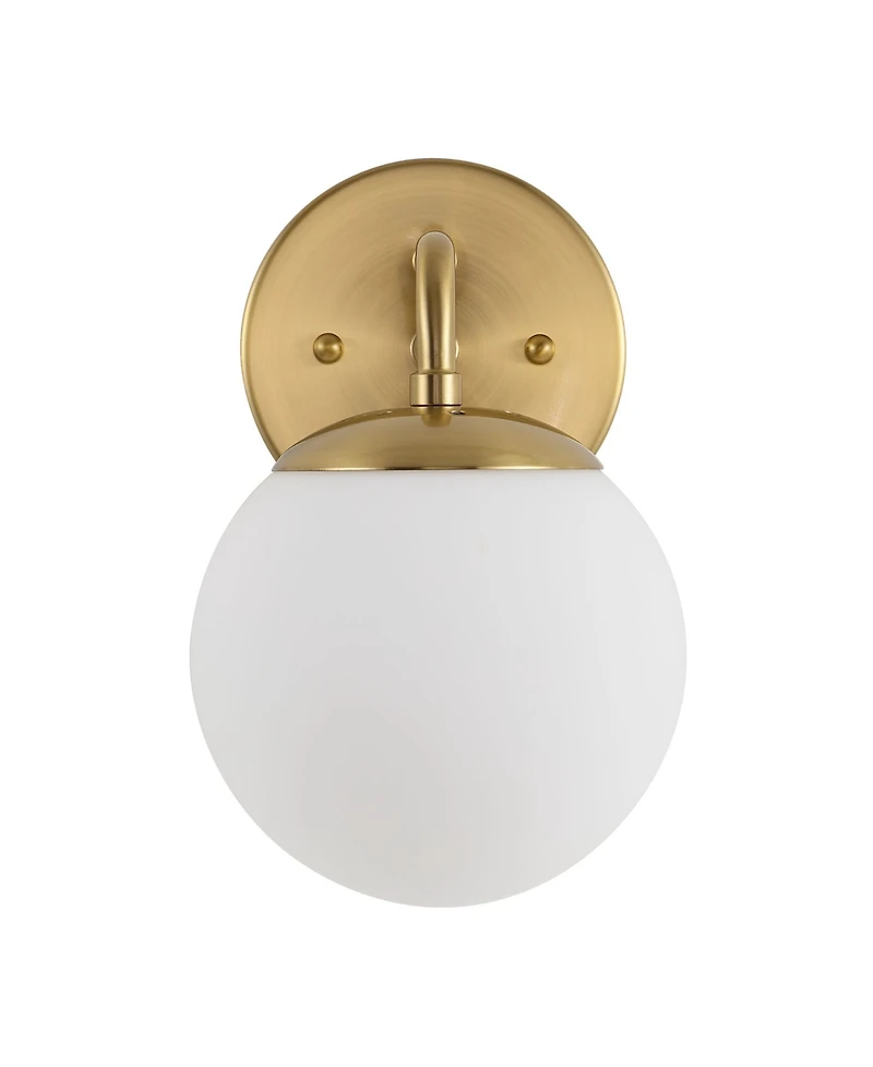 Louis Parisian Globe 1-Light Metal/Frosted Glass Modern Contemporary Led Vanity