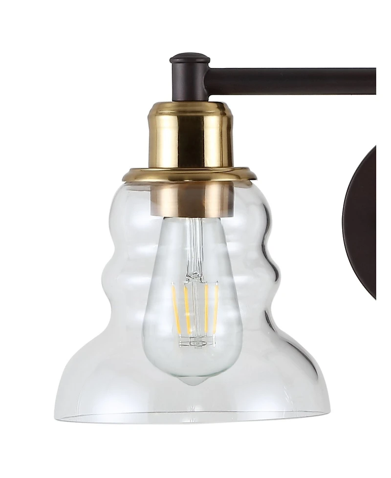 Manhattan Vintage-like 2-Light Industrial Rustic Led Vanity