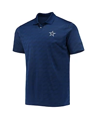 Men's Nike Golf Navy Dallas Cowboys Jacquard Wing Performance Polo Shirt