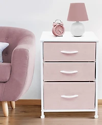 Sorbus Nightstand with 3 Drawers