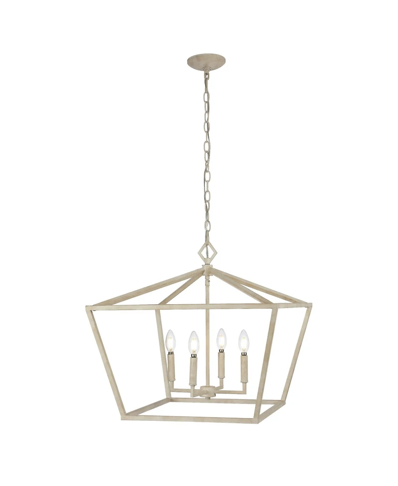 Jonathan Y Gatsby 4-Light Adjustable Rustic Glam Led Pendant