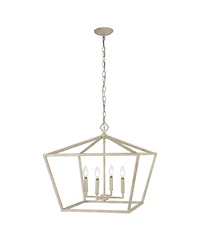 Jonathan Y Gatsby 4-Light Adjustable Rustic Glam Led Pendant