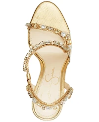 Jessica Simpson Women's Jaycin Barely-There Rhinestone Evening Sandals
