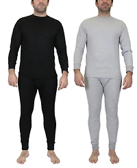 Galaxy By Harvic Men's Winter Thermal Top and Bottom, 4 Piece Set