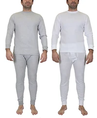 Galaxy By Harvic Men's Winter Thermal Top and Bottom, 4 Piece Set
