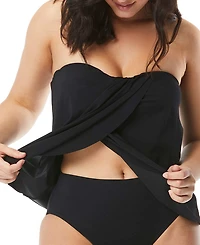 Coco Reef Contours Clarity Bra-Sized Bandeau Tankini Top