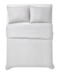 London Fog Herringbone Flannel 3-Pc. Duvet Cover Set, King